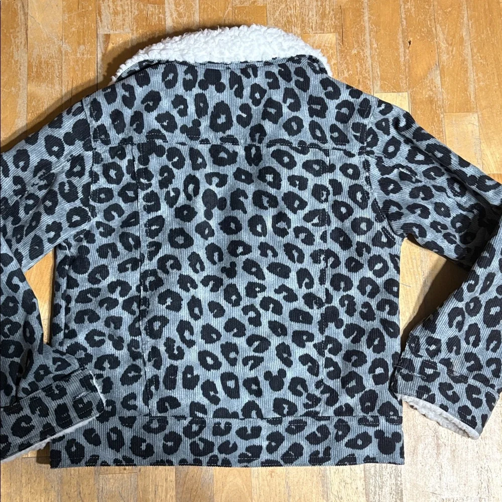 Disney Mickey Mouse Corduroy Leopard Print Jacket - Picture 8 of 10